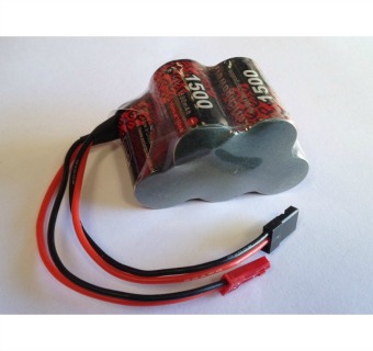 6.0V EP1500 2/3A x 5 Hump RX Battery Pack
